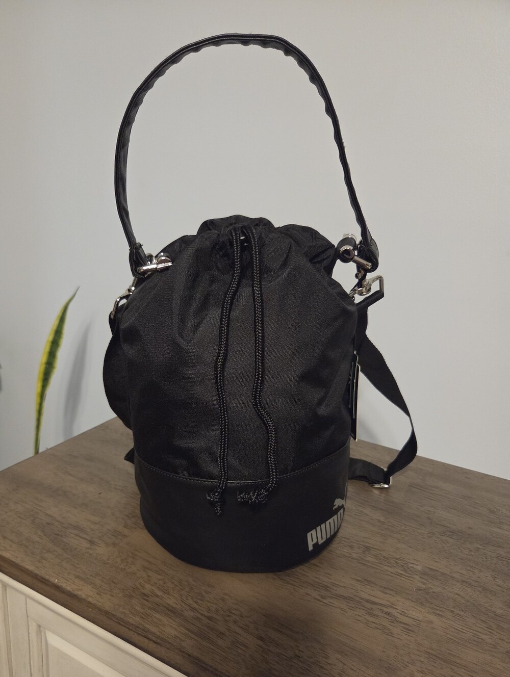 Puma Convertible Bucket Bag - Black